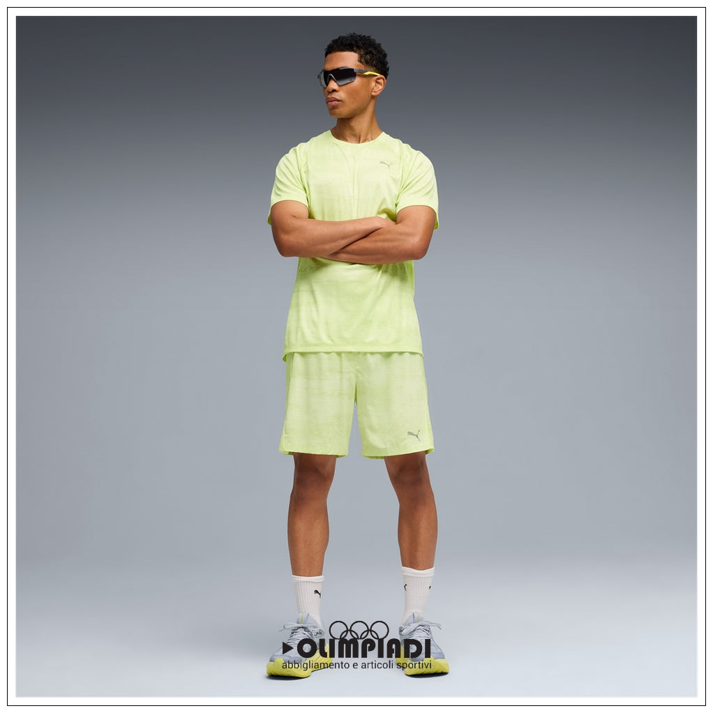T-shirt Running Uomo Puma Velocity AOP Verde Chiaro - 528415-38