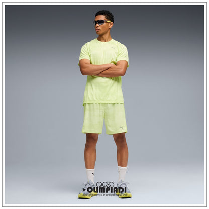 T-shirt Running Uomo Puma Velocity AOP Verde Chiaro - 528415-38