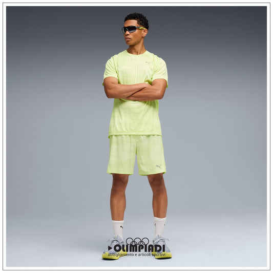 T-shirt Running Uomo Puma Velocity AOP Verde Chiaro - 528415-38
