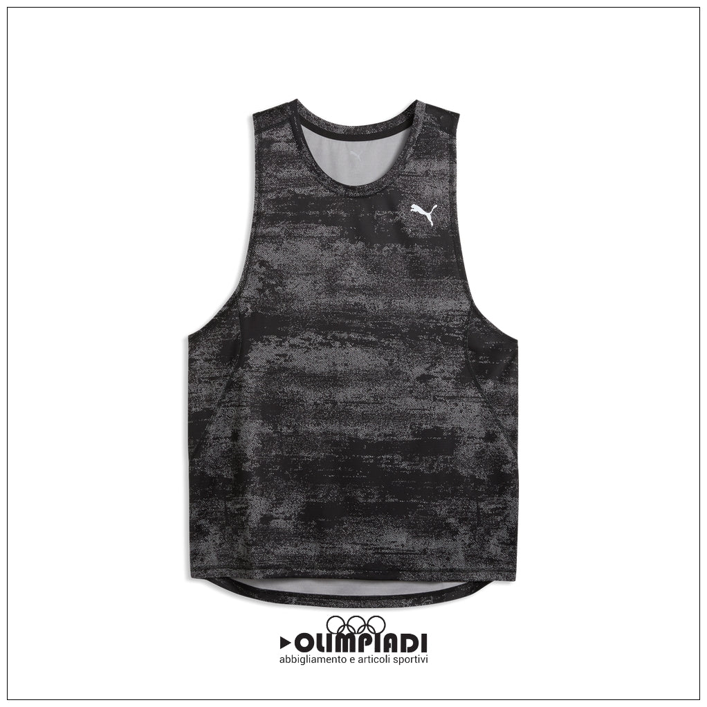 Canotta Running Uomo Puma Velocity AOP Nera - 528416-01