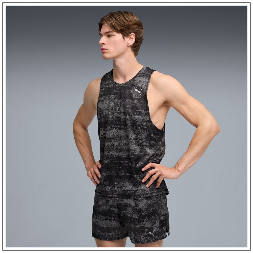 Canotta Running Uomo Puma Velocity AOP Nera - 528416-01