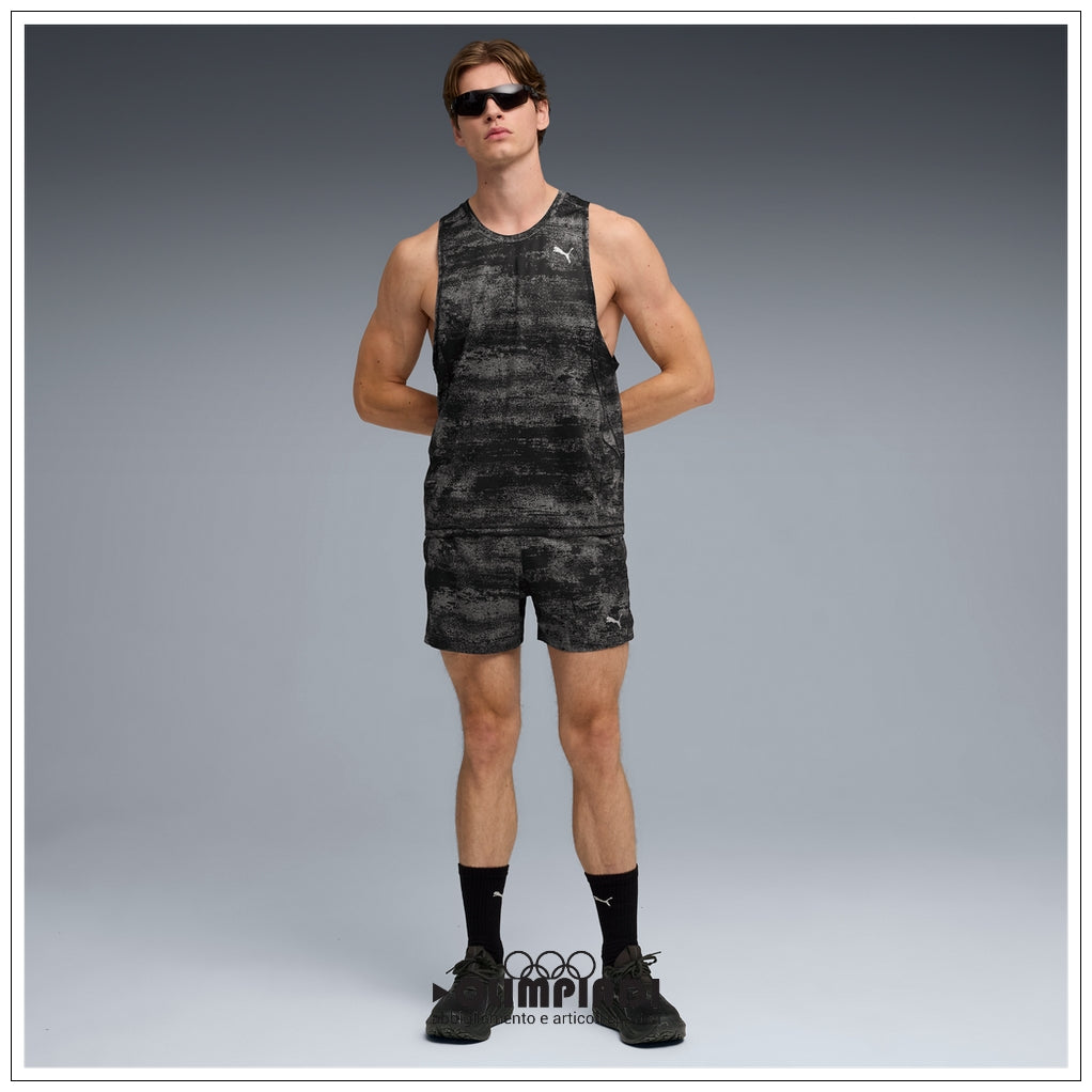 Canotta Running Uomo Puma Velocity AOP Nera - 528416-01