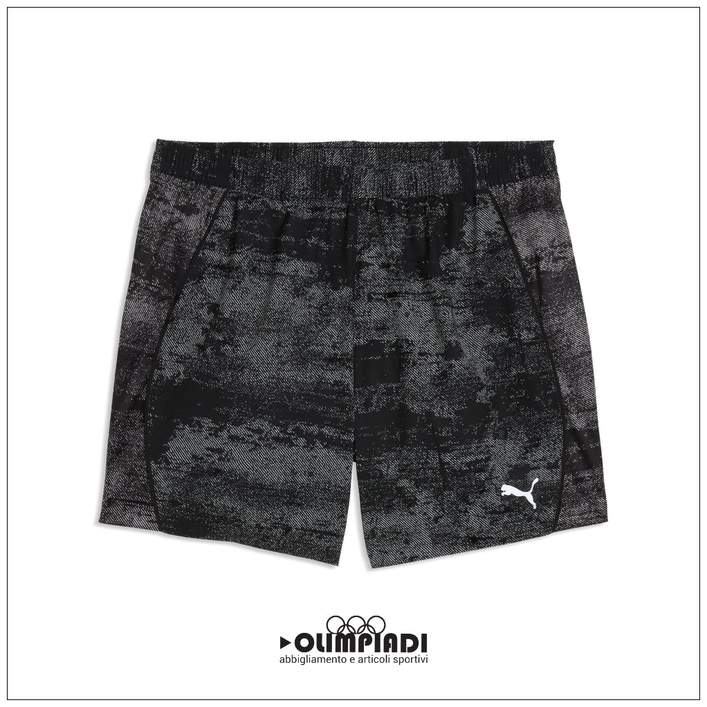 Shorts Running Uomo Puma Velocity 5" AOP Neri - 528417-01