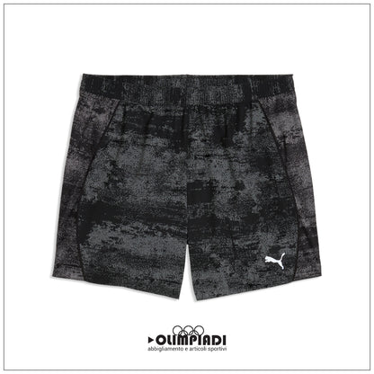 Shorts Running Uomo Puma Velocity 5" AOP Neri - 528417-01