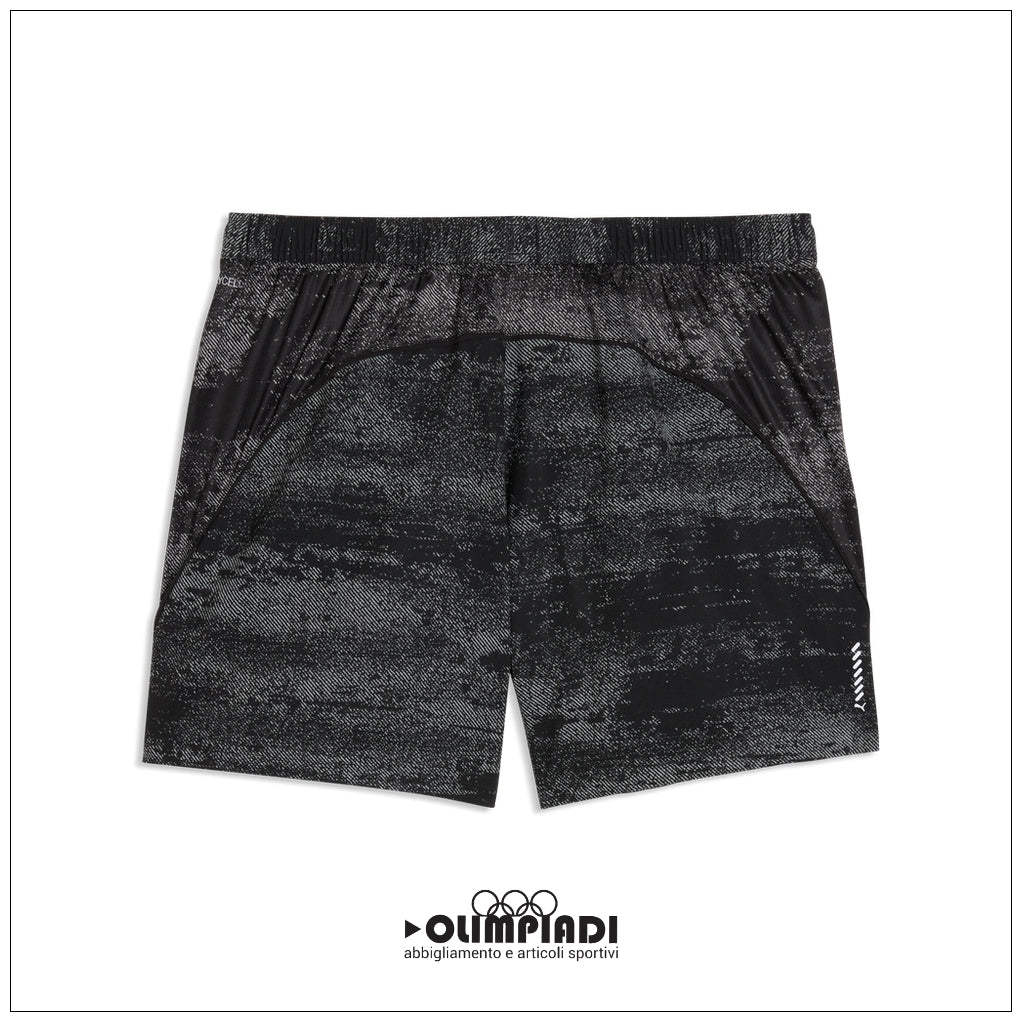 Shorts Running Uomo Puma Velocity 5" AOP Neri - 528417-01