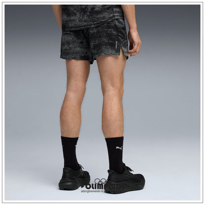 Shorts Running Uomo Puma Velocity 5" AOP Neri - 528417-01
