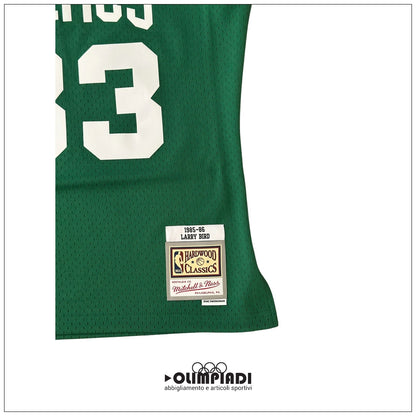 Canotta Basket Uomo Mitchell & Ness Boston Celtics Larry Bird 1985 Verde