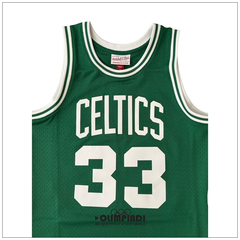 Canotta Basket Uomo Mitchell & Ness Boston Celtics Larry Bird 1985 Verde
