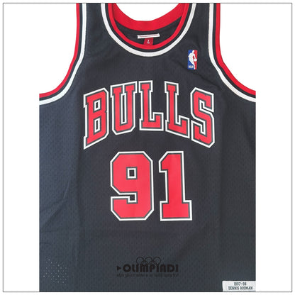 Canotta Basket Uomo Mitchell & Ness Chicago Bulls Dennis Rodman 1997 Nera