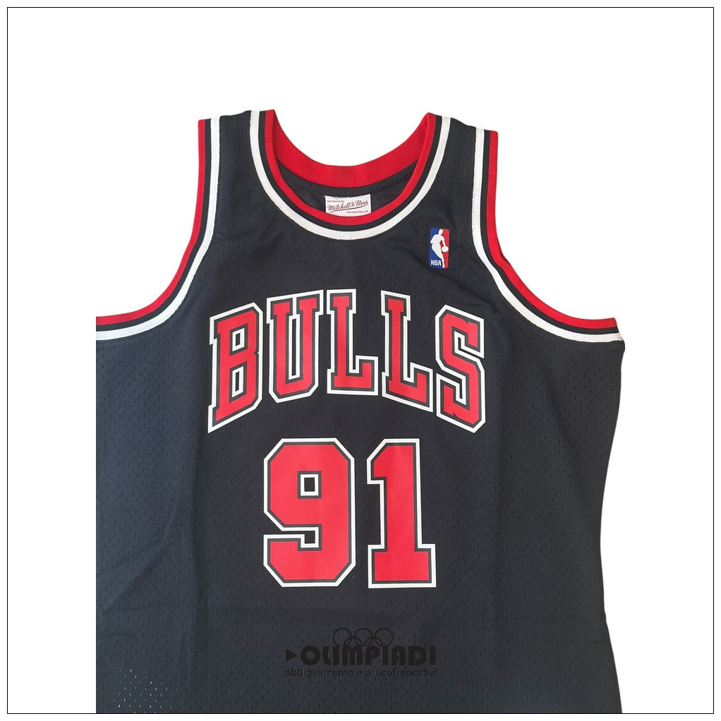 Canotta Basket Uomo Mitchell & Ness Chicago Bulls Dennis Rodman 1997 Nera