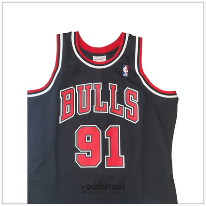 Canotta Basket Uomo Mitchell & Ness Chicago Bulls Dennis Rodman 1997 Nera