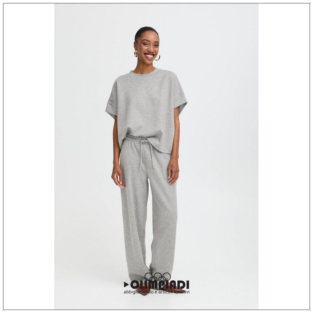 Pantaloni Tuta Donna b.young Bypusti Straight Grigio - 20817177