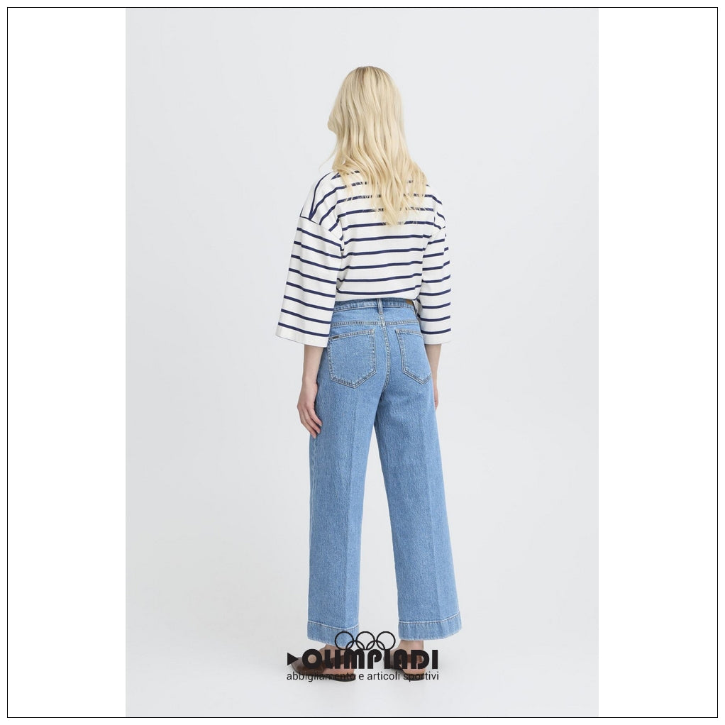 Jeans Donna b.young Bykibine Wide Azzurro - 20818560