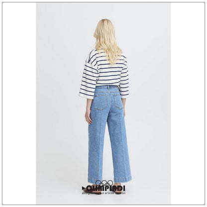 Jeans Donna b.young Bykibine Wide Azzurro - 20818560