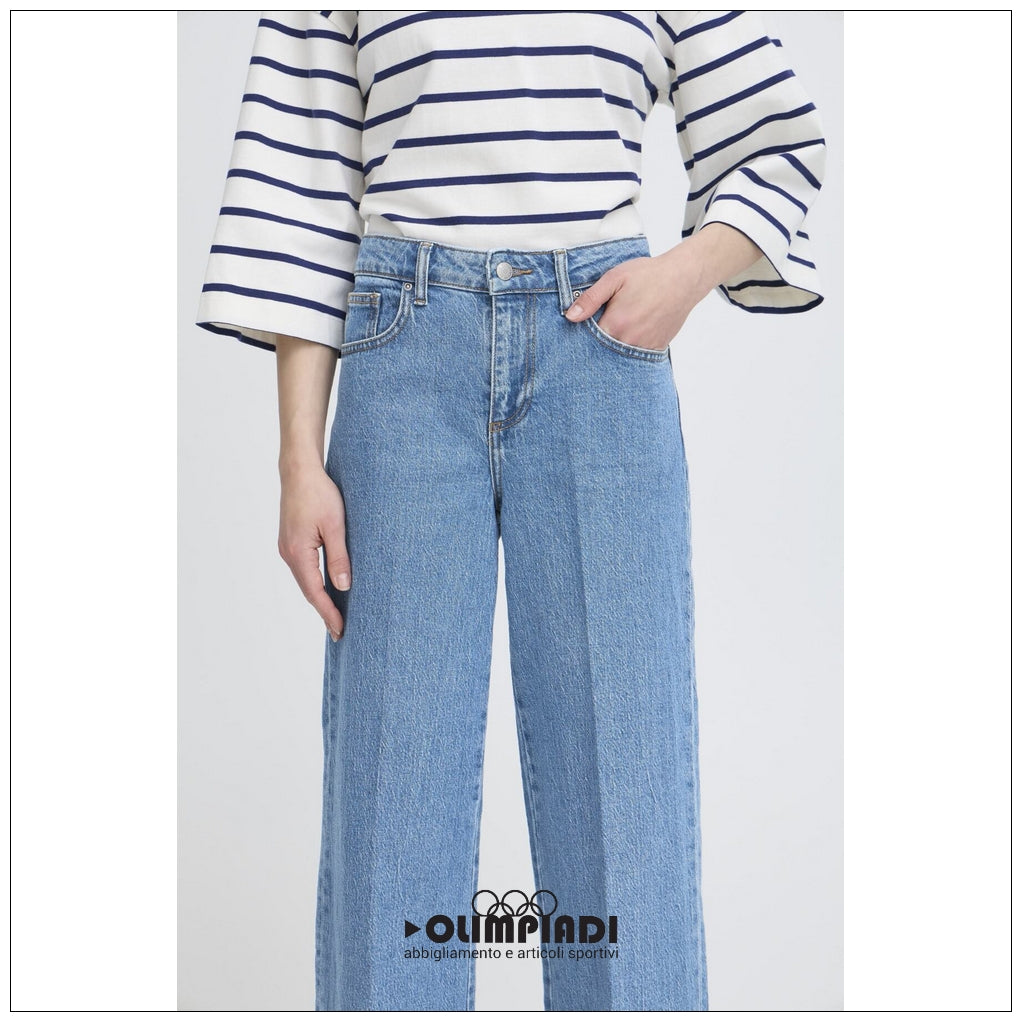 Jeans Donna b.young Bykibine Wide Azzurro - 20818560