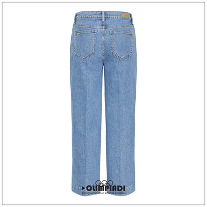 Jeans Donna b.young Bykibine Wide Azzurro - 20818560