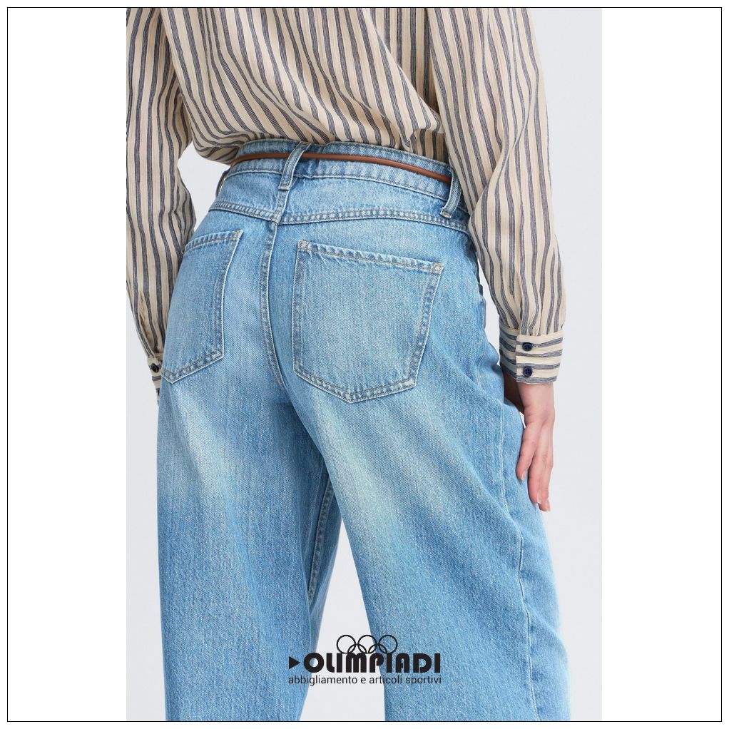 Jeans Donna b.young Bykacila Wide Azzurro Chiaro - 20818562