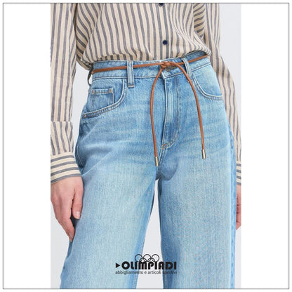 Jeans Donna b.young Bykacila Wide Azzurro Chiaro - 20818562
