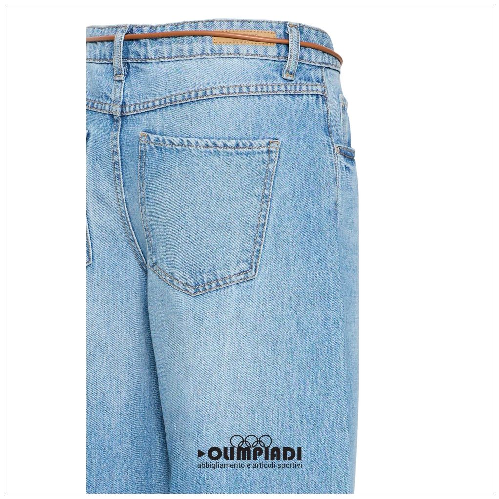 Jeans Donna b.young Bykacila Wide Azzurro Chiaro - 20818562