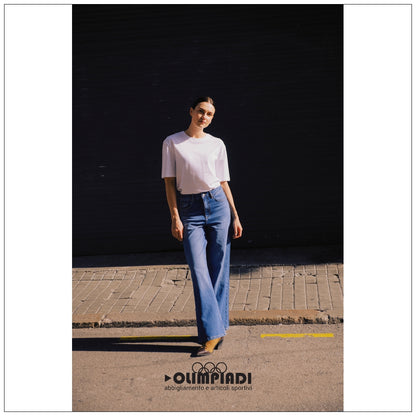 T-shirt Donna b.young Bytrollo Crew Neck Bianca - 20814444