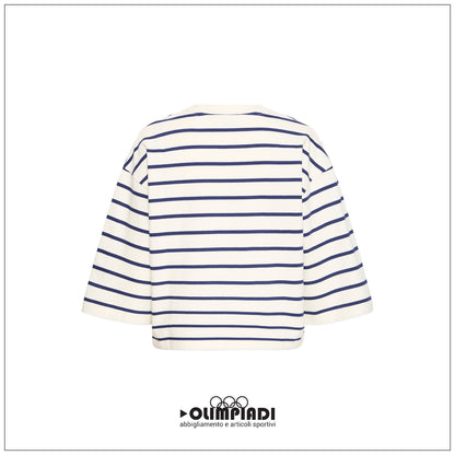 T-shirt Donna b.young Bysaima 3/4 a Righe - 20818628