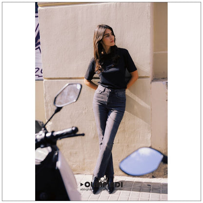 T-shirt Donna b.young Bytrollo Crew Neck Nera - 20814444