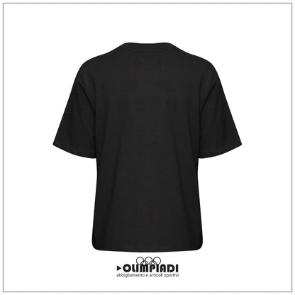 T-shirt Donna b.young Bytrollo Crew Neck Nera - 20814444