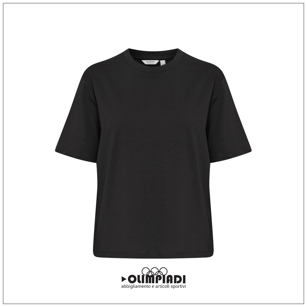 T-shirt Donna b.young Bytrollo Crew Neck Nera - 20814444