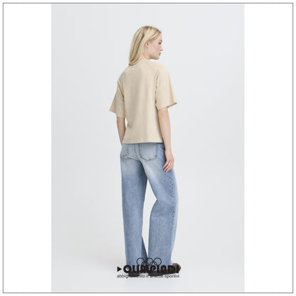 Maglia Donna b.young Bymmorla SS Beige Melange - 20818475