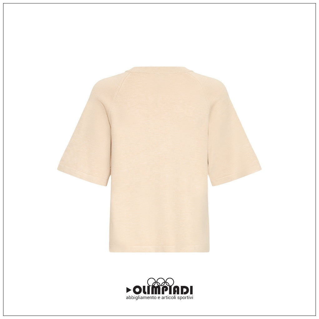 Maglia Donna b.young Bymmorla SS Beige Melange - 20818475