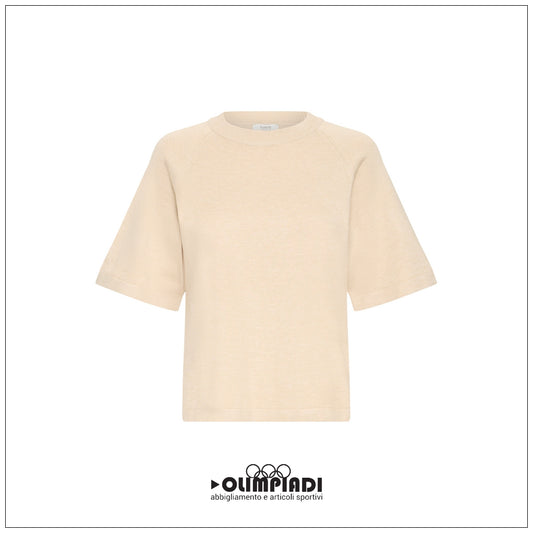 Maglia Donna b.young Bymmorla SS Beige Melange - 20818475