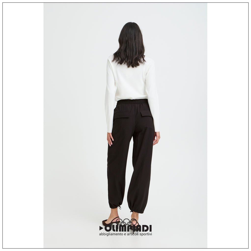 : Pantaloni Donna b.young Bydalano 2 Neri con Coulisse - 20818531