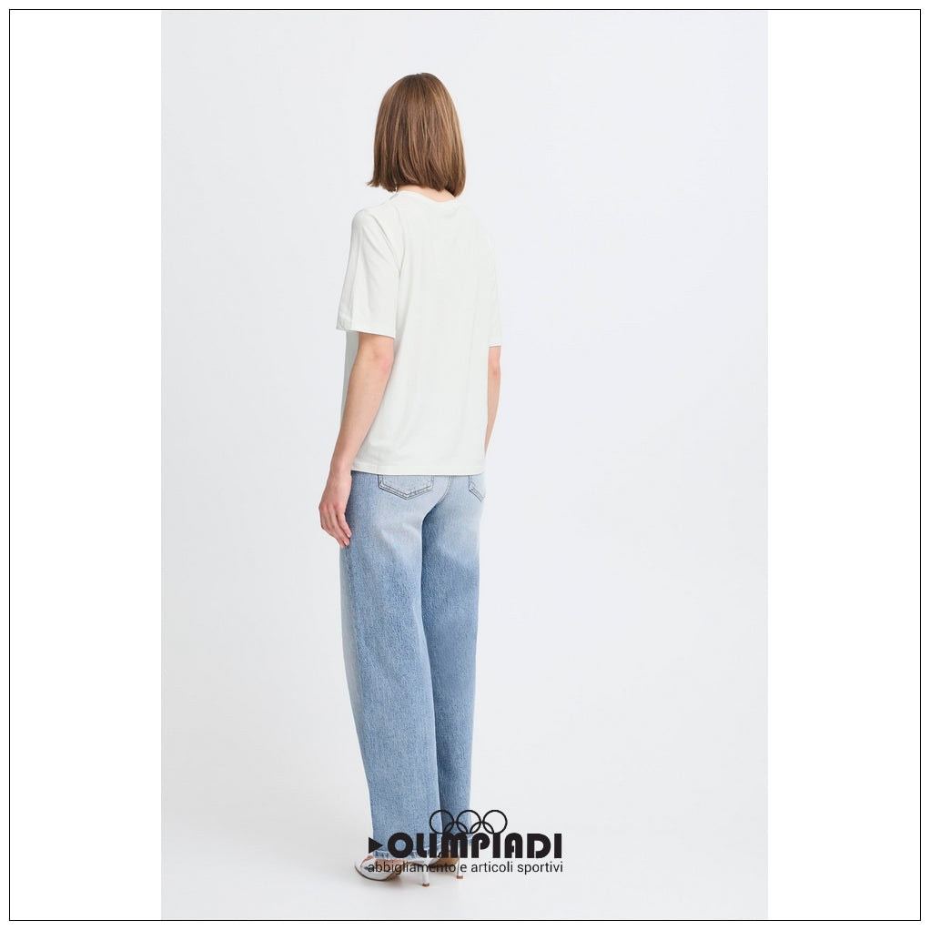 T-shirt Donna b.young Bypamila Half Sleeve Bianca - 20813611