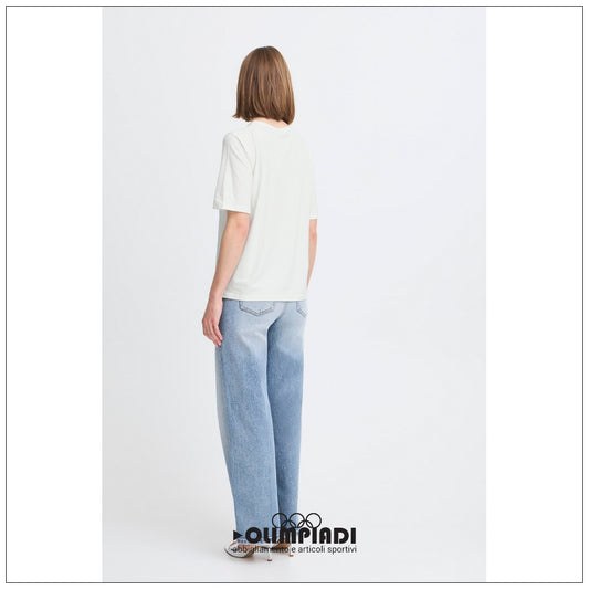 T-shirt Donna b.young Bypamila Half Sleeve Bianca - 20813611