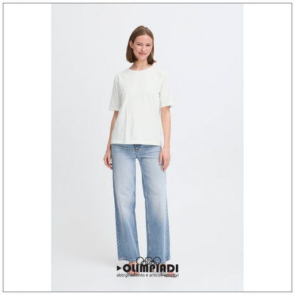 T-shirt Donna b.young Bypamila Half Sleeve Bianca - 20813611