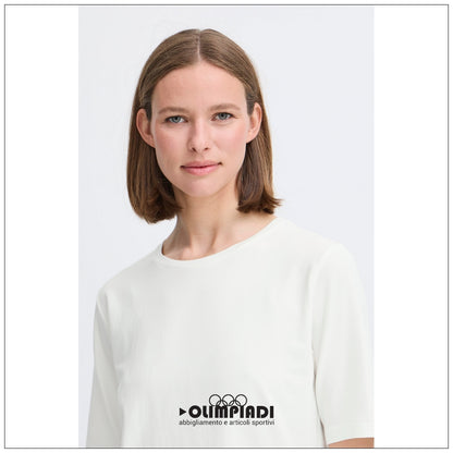 T-shirt Donna b.young Bypamila Half Sleeve Bianca - 20813611