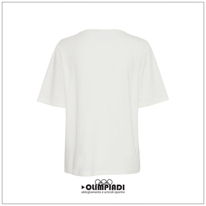 T-shirt Donna b.young Bypamila Half Sleeve Bianca - 20813611