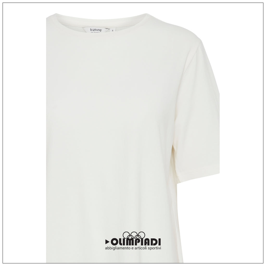 T-shirt Donna b.young Bypamila Half Sleeve Bianca - 20813611