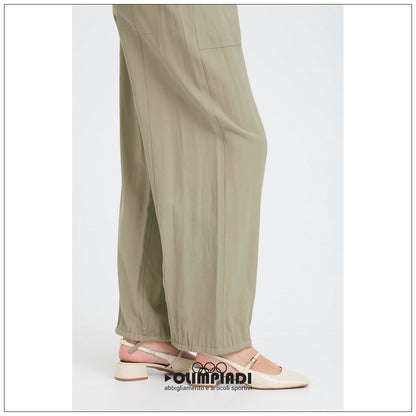 Pantaloni Donna b.young Bydalano 2 Verde Pistacchio con Coulisse - 20818531