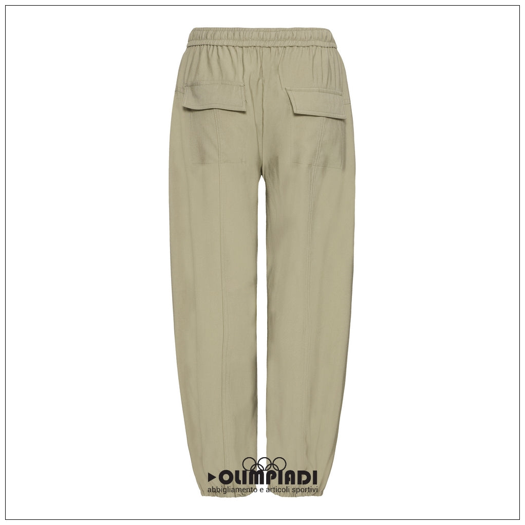 Pantaloni Donna b.young Bydalano 2 Verde Pistacchio con Coulisse - 20818531