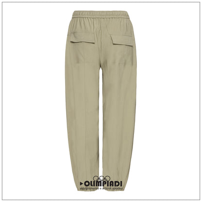 Pantaloni Donna b.young Bydalano 2 Verde Pistacchio con Coulisse - 20818531