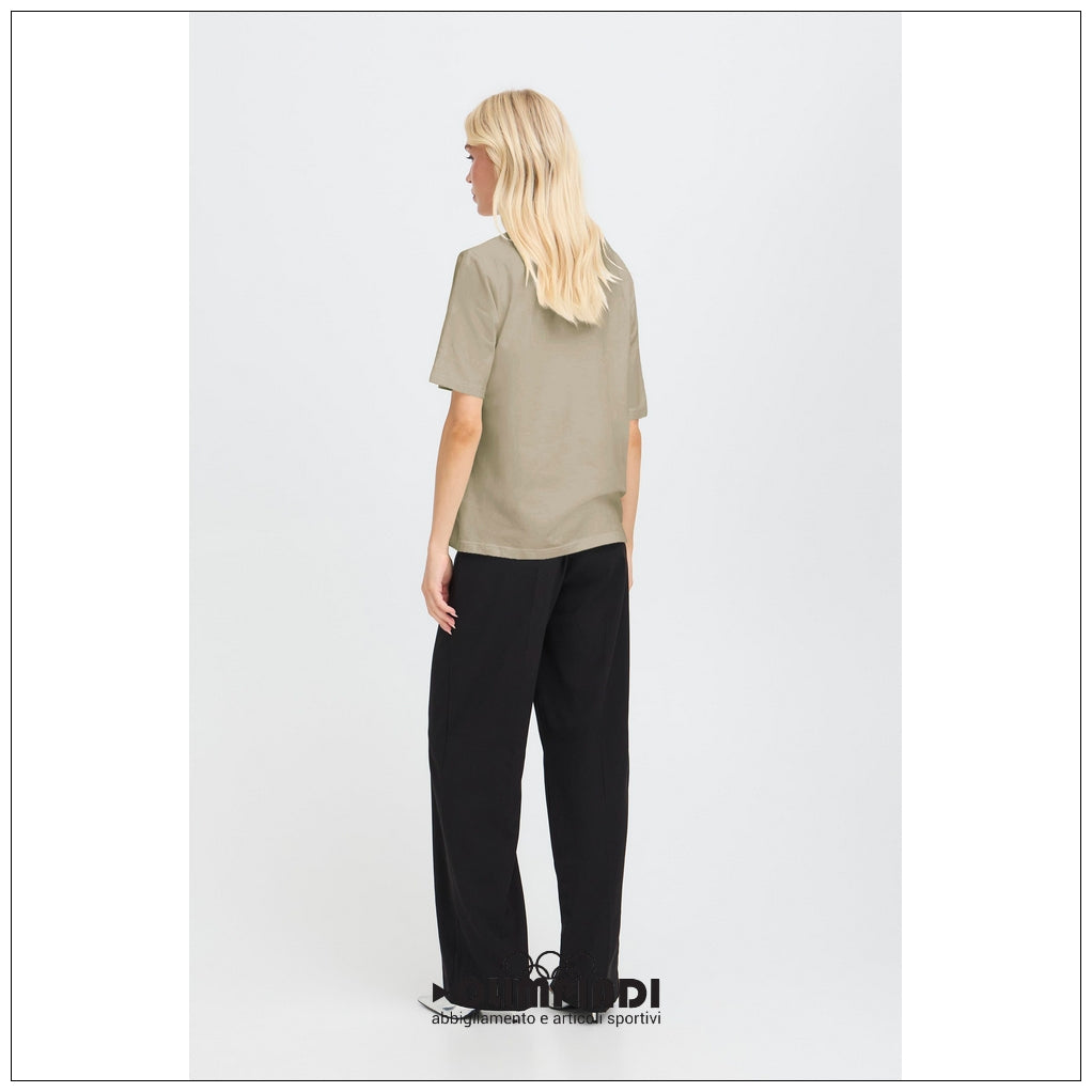 T-shirt Donna b.young Bypamila Half Sleeve Khaki - 20813611