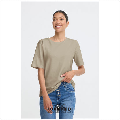 T-shirt Donna b.young Bypamila Half Sleeve Khaki - 20813611