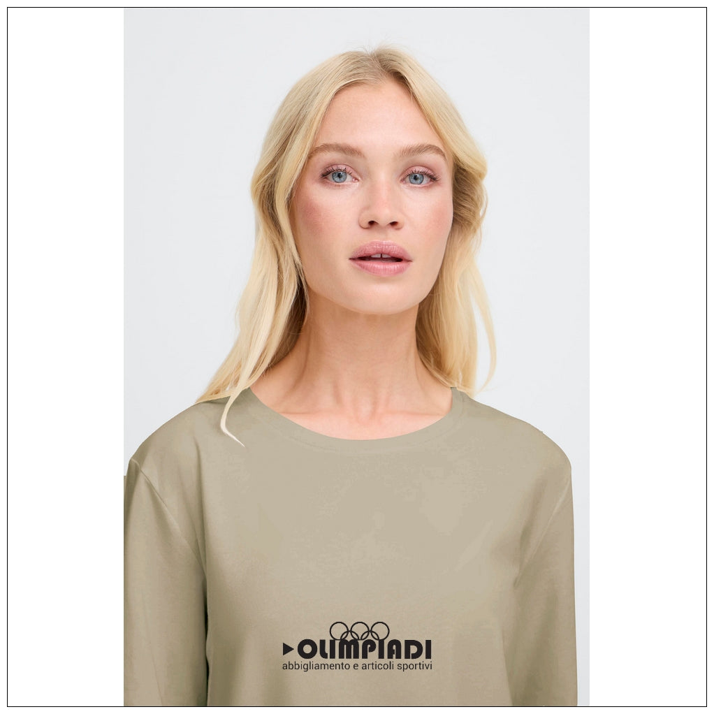 T-shirt Donna b.young Bypamila Half Sleeve Khaki - 20813611