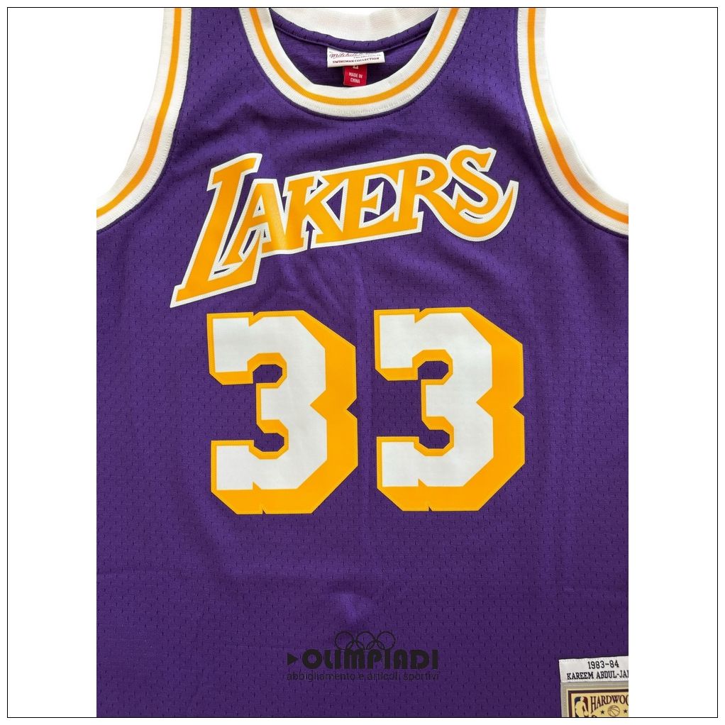 Canotta NBA Los Angeles Lakers Abdul-Jabbar 83-84 Mitchell & Ness