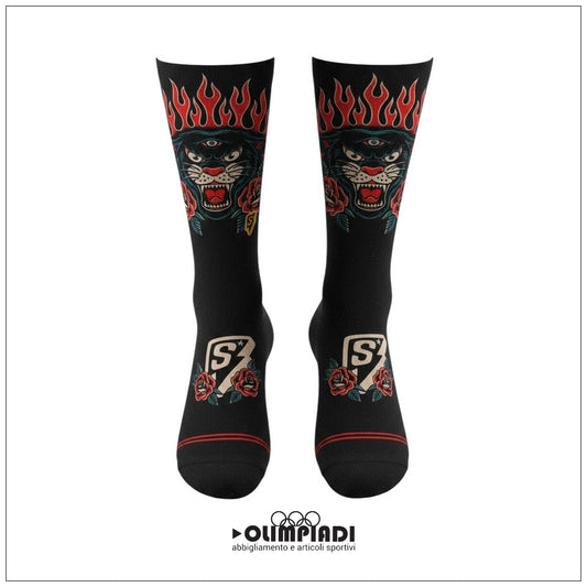 Calzini Wildcat Scrimmage F-TWDCT-BLK Neri con Grafica Tattoo