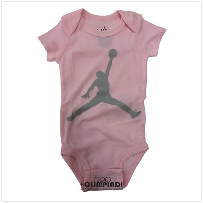 Set Neonato Jordan Jumpman 3 Pezzi Body Cappello Scarpine Rosa - LJ0041-A9Y