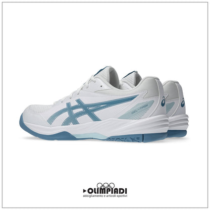 Scarpe Pallavolo Asics Gel-Task 4 Bianche e Blu - 1071A103-103