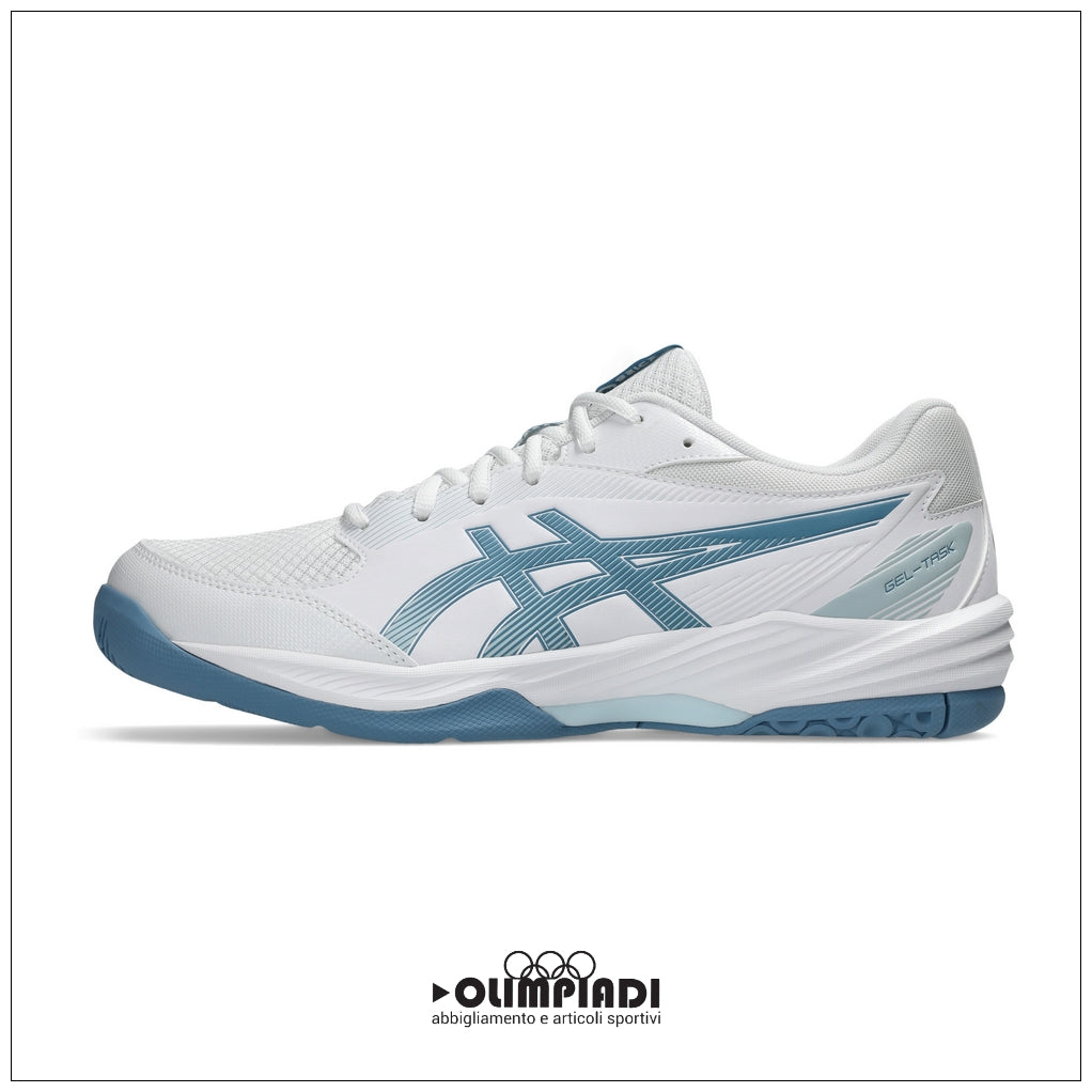 Scarpe Pallavolo Asics Gel-Task 4 Bianche e Blu - 1071A103-103