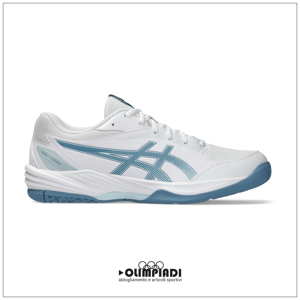 Scarpe Pallavolo Asics Gel-Task 4 Bianche e Blu - 1071A103-103